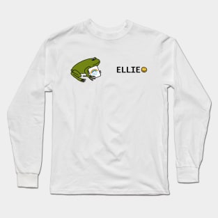 Frog Supports Essential Workers like Ellie with Rainbow Long Sleeve T-Shirt